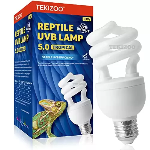 UVA UVB Light Bulb Compact Florescent Terrarium Lamp for Tropical Reptiles and Amphibians