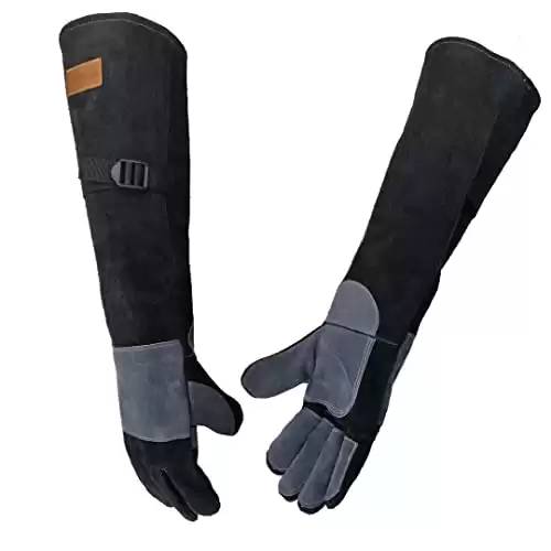 Leather Animal Handling Gloves